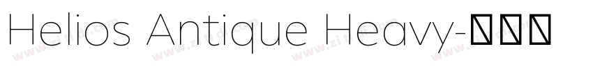 Helios Antique Heavy字体转换